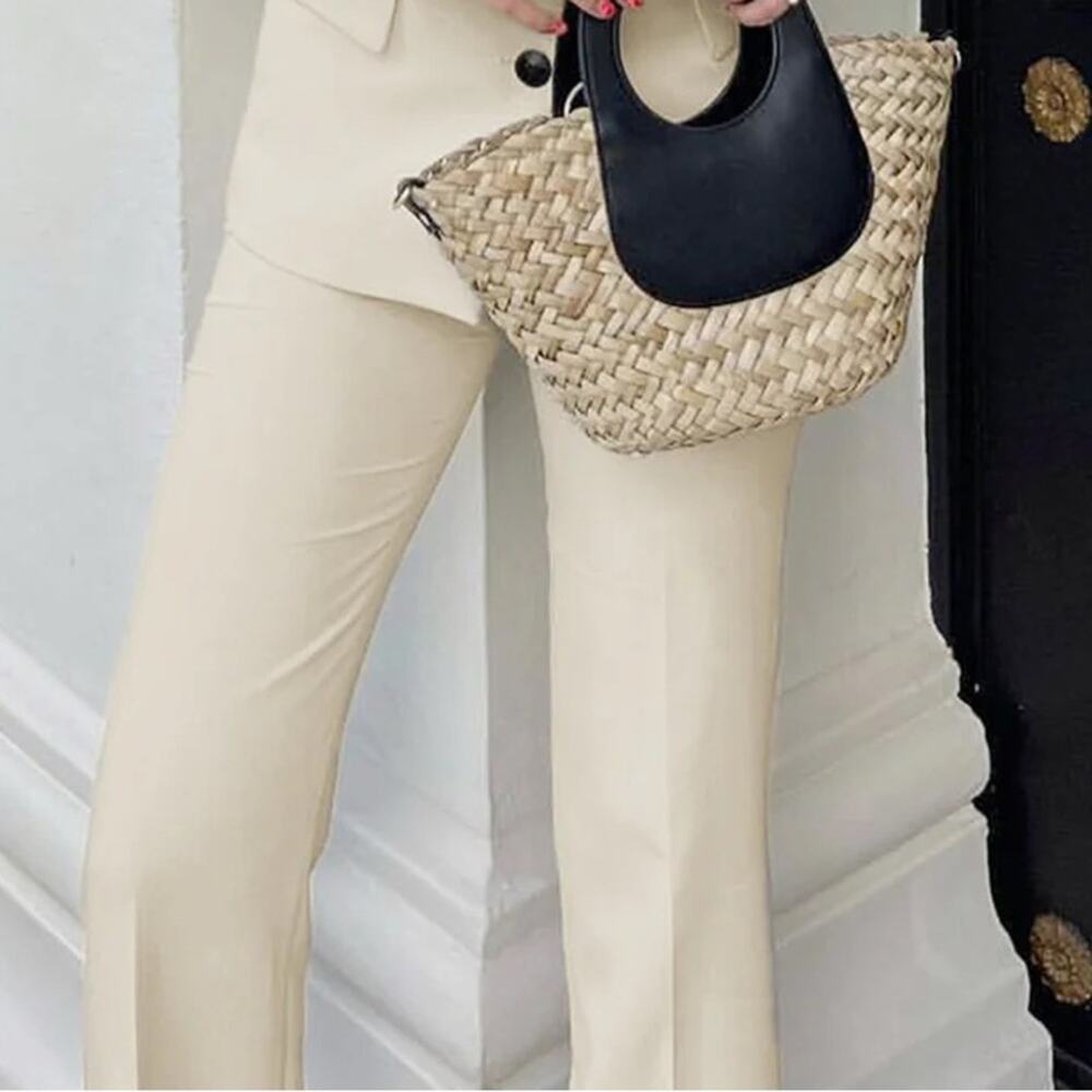 Elegant Cream Women's Lightweight Trouser Pants XL - Picture 3 of 8